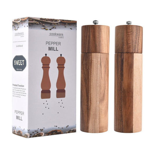 Acacia Wood Manual Pepper Grinder
