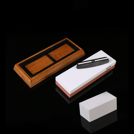 3000/8000 Grit Whetstone with Bamboo Base, Angle Guide & More