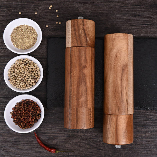 Acacia Wood Manual Pepper Grinder